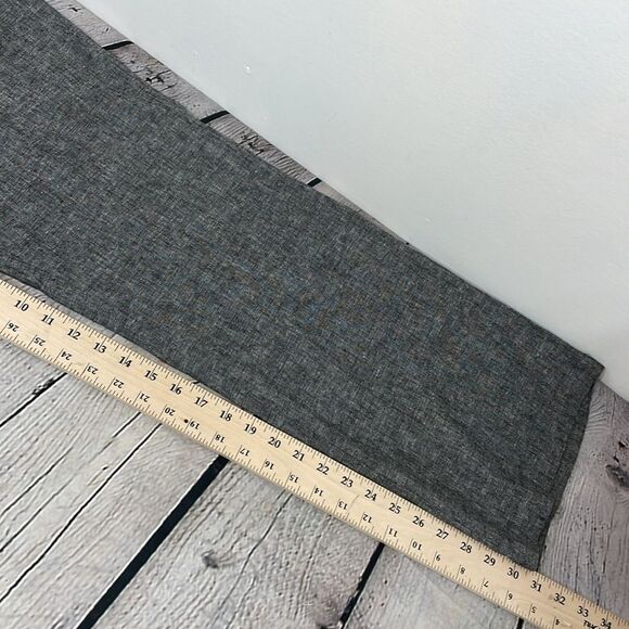 Charter Club Straight Leg Linen Cotton Gray Pants Size 14 - Picture 15 of 16